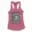 Straight Outta Church Park Women's Racerback Tank in Solid Hot Pink Color